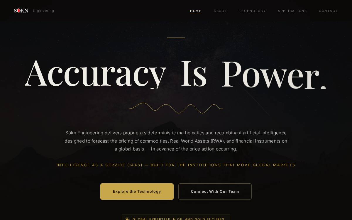 SOKN Engineering website preview