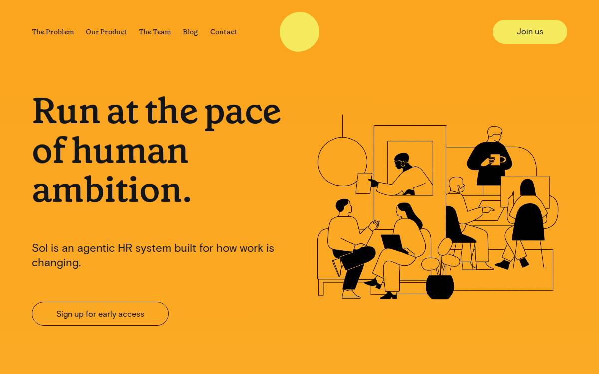 Sol website preview