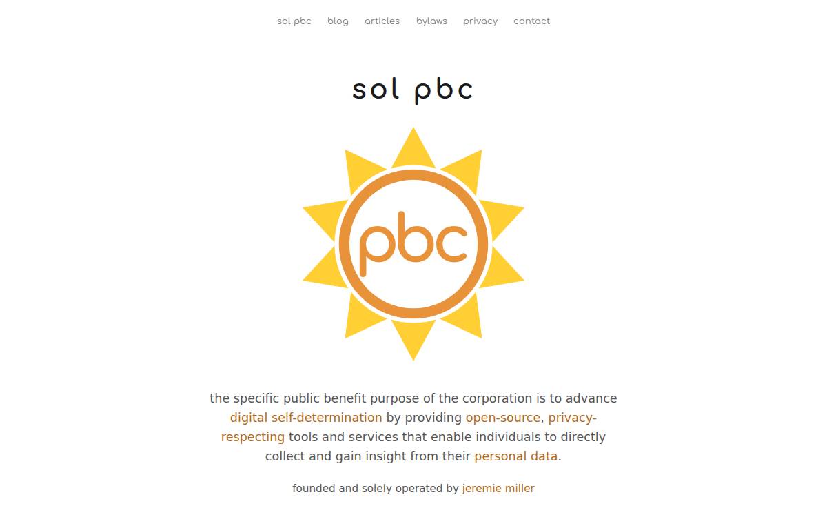 sol pbc website preview