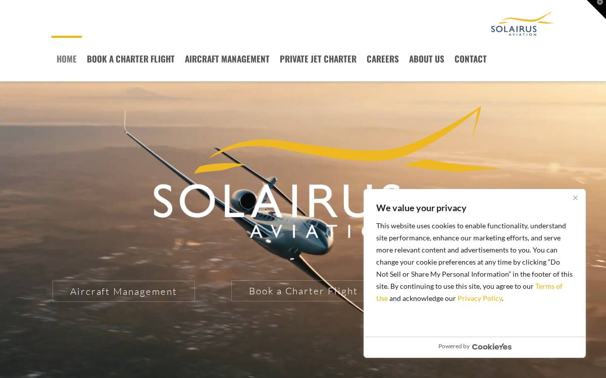 Solairus website preview