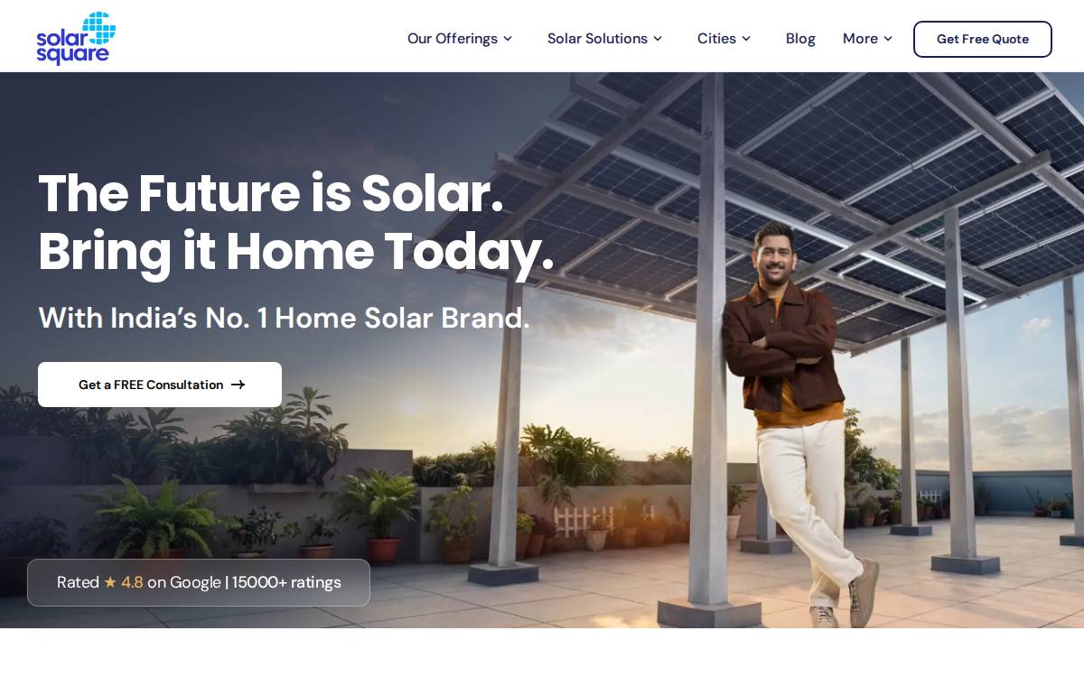 Solar Square website preview