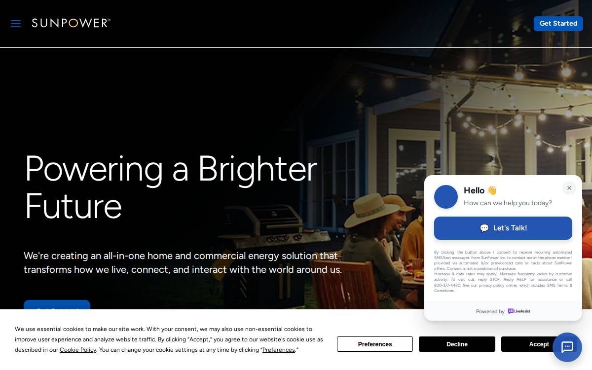 SolarBridge Technologies website preview