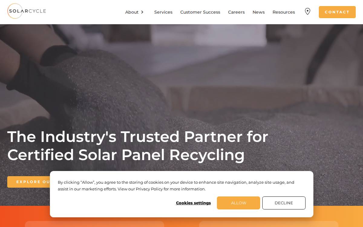 Solarcycle website preview