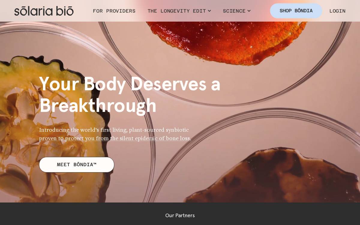 Solarea Bio website preview