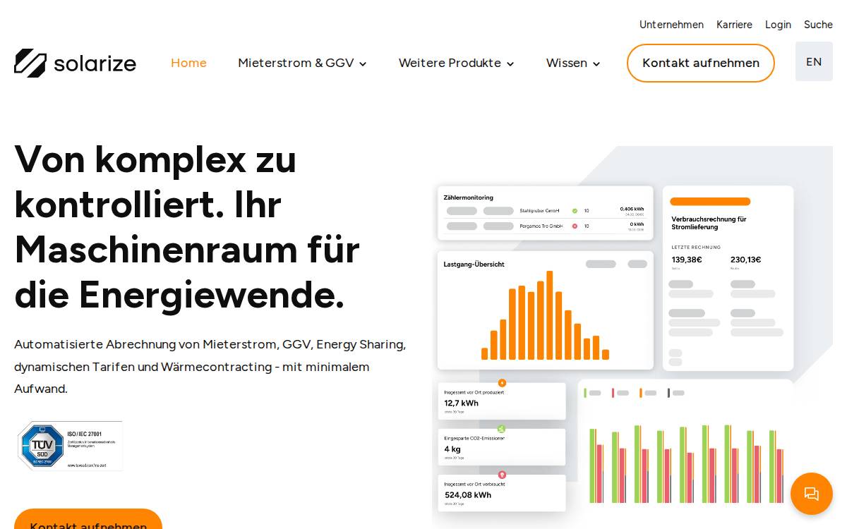 Solarize website preview