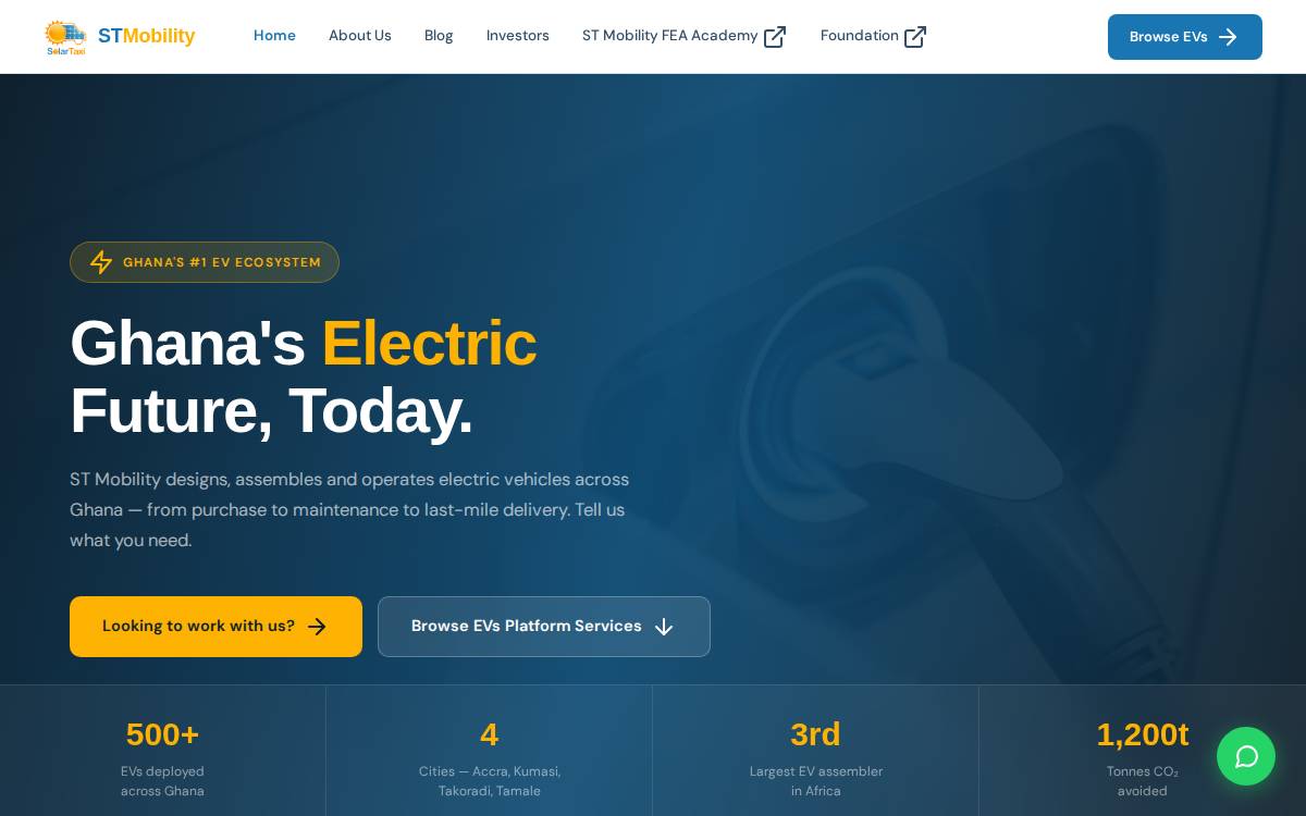 Solar Taxi website preview