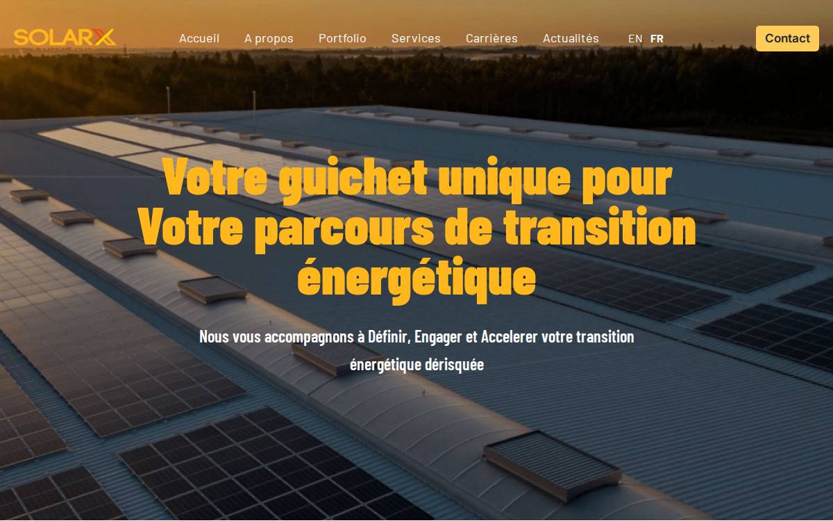 Solarx Africa website preview