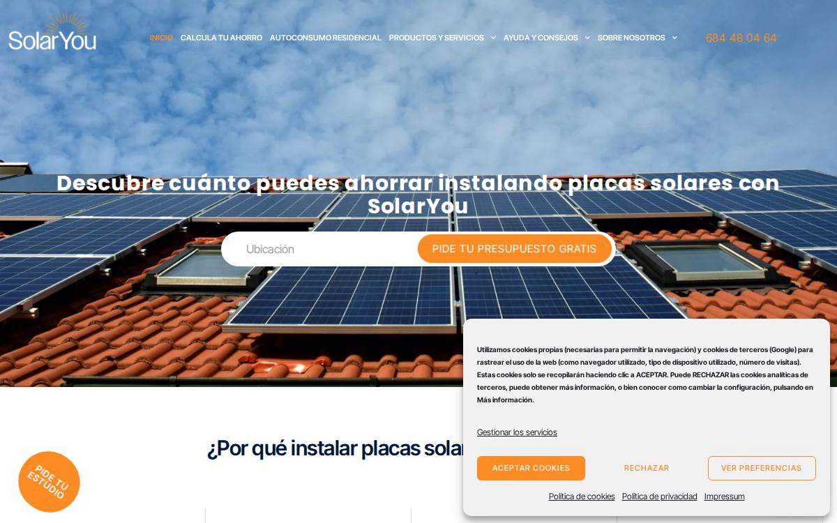 Solaryou website preview