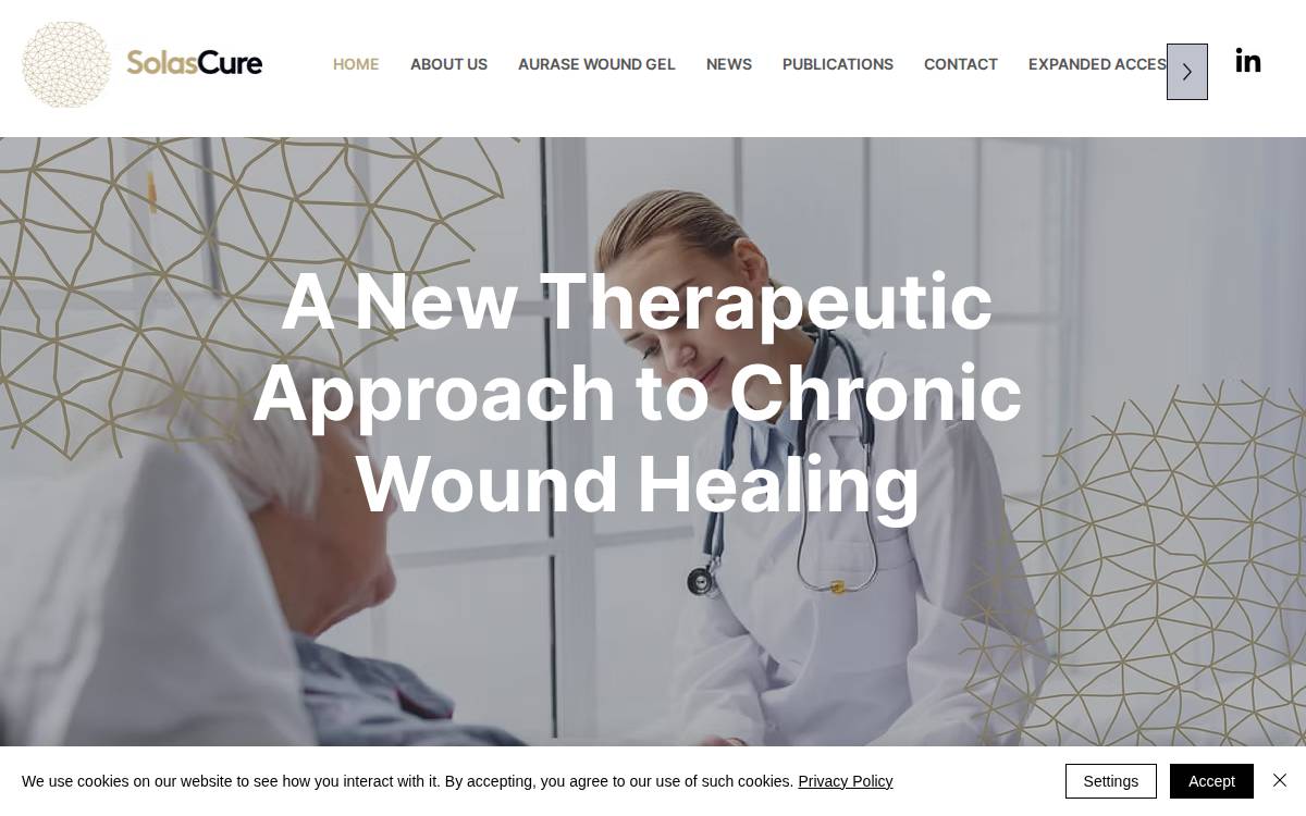 SolasCure website preview