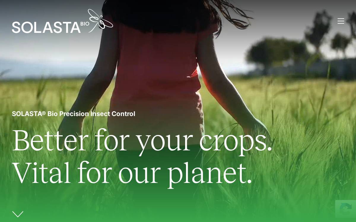 Solasta Bio website preview