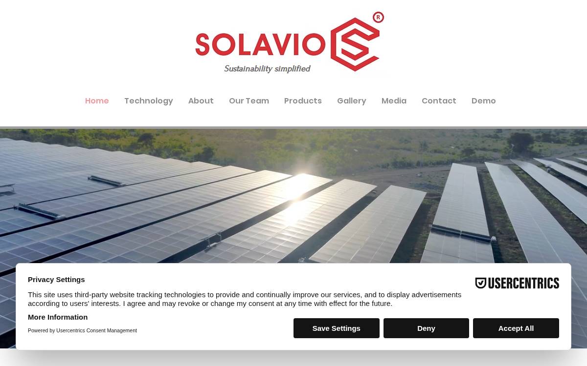 Solavio Labs website preview