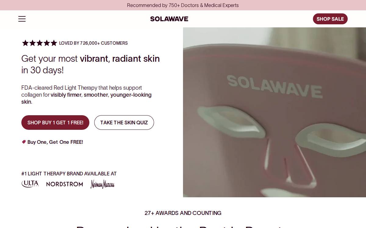 SolaWave website preview