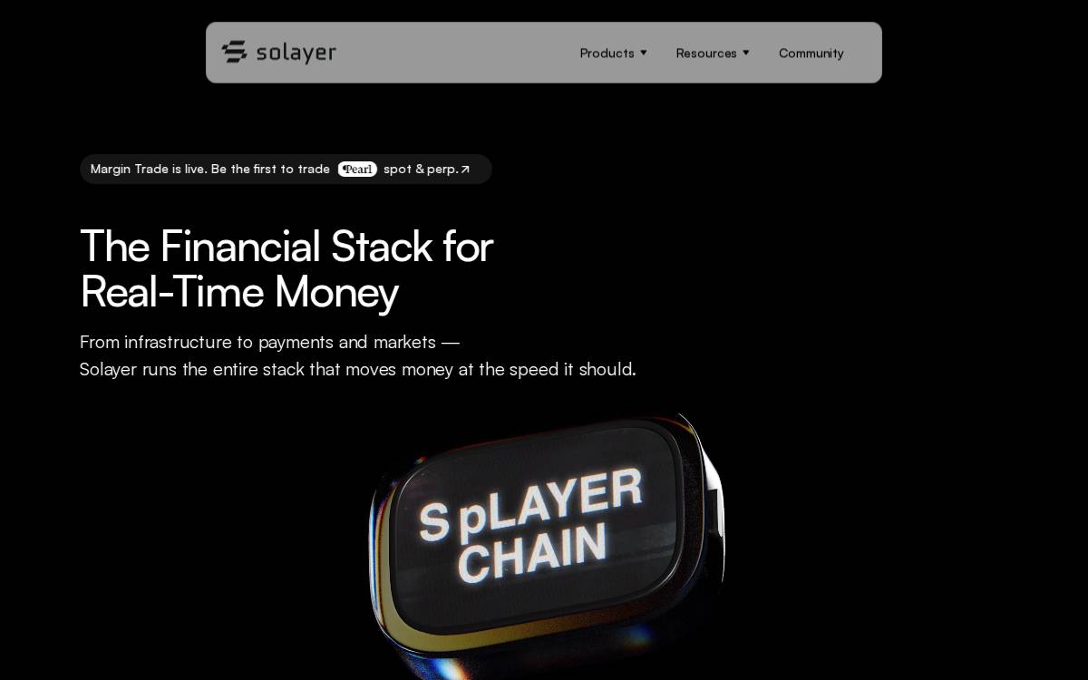 Solayer website preview