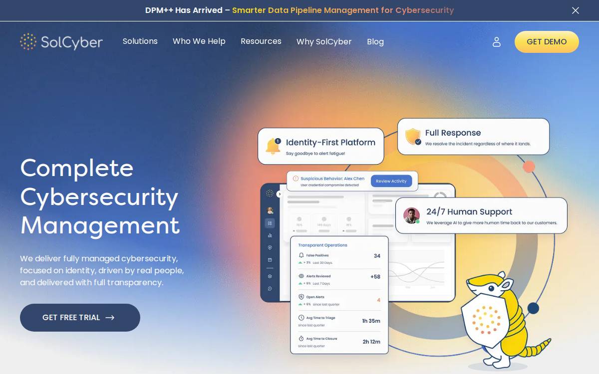 SolCyber website preview