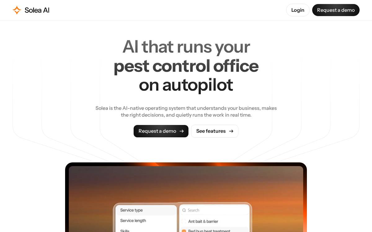 Solea website preview