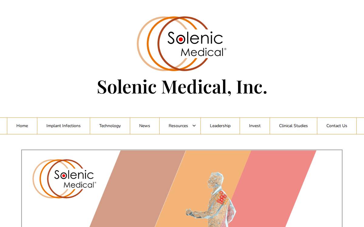 Solenic Medical website preview