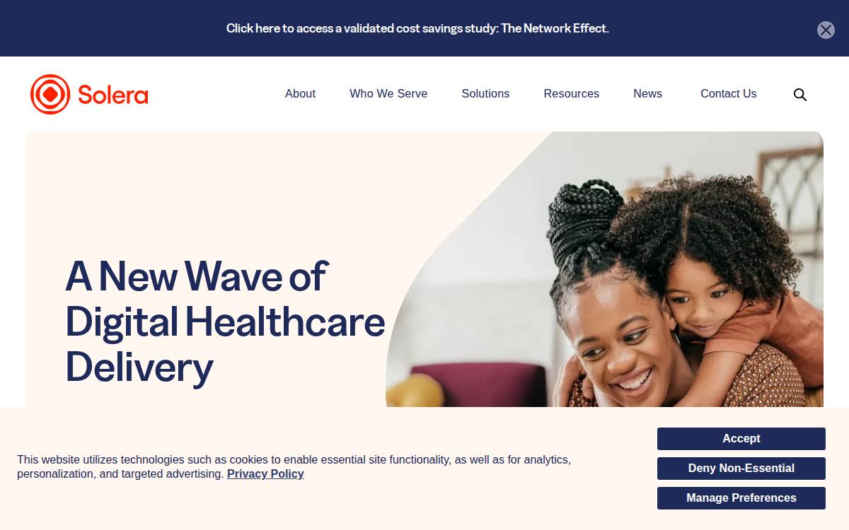 Solera Health website preview