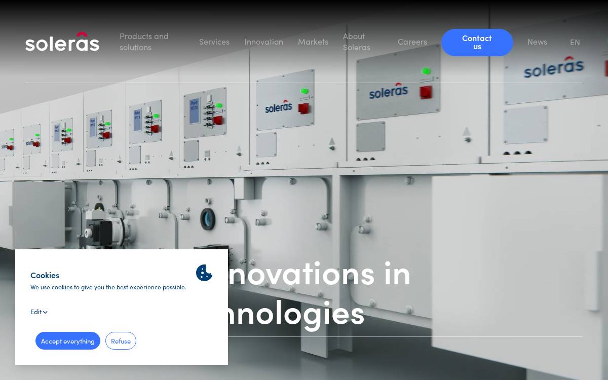 Soleras website preview