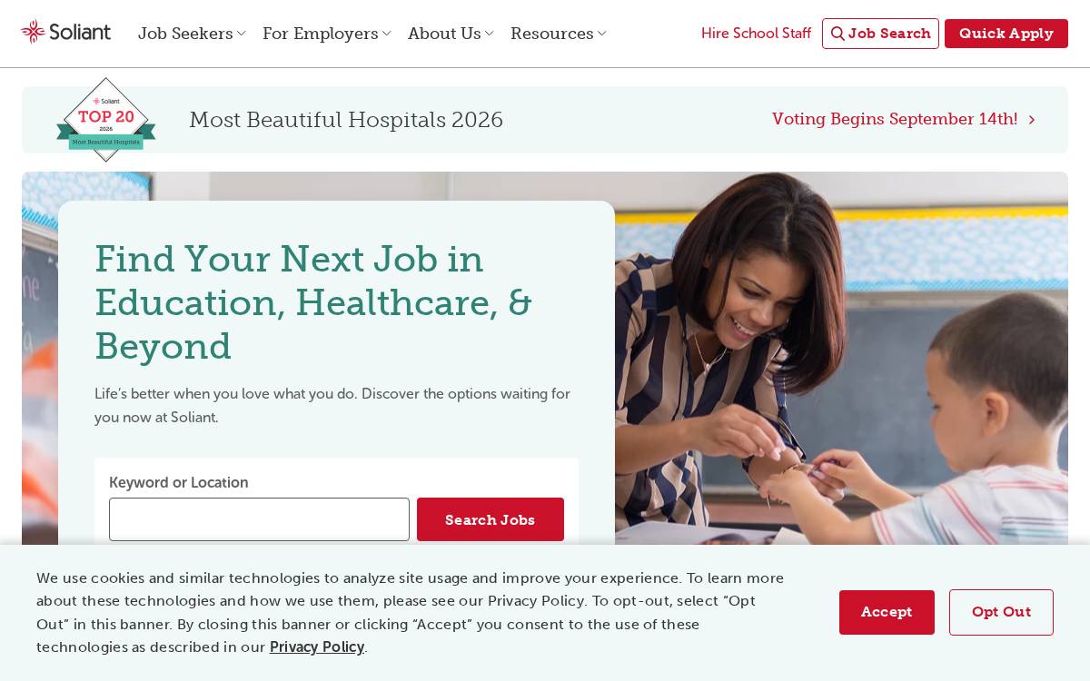 Soliant website preview