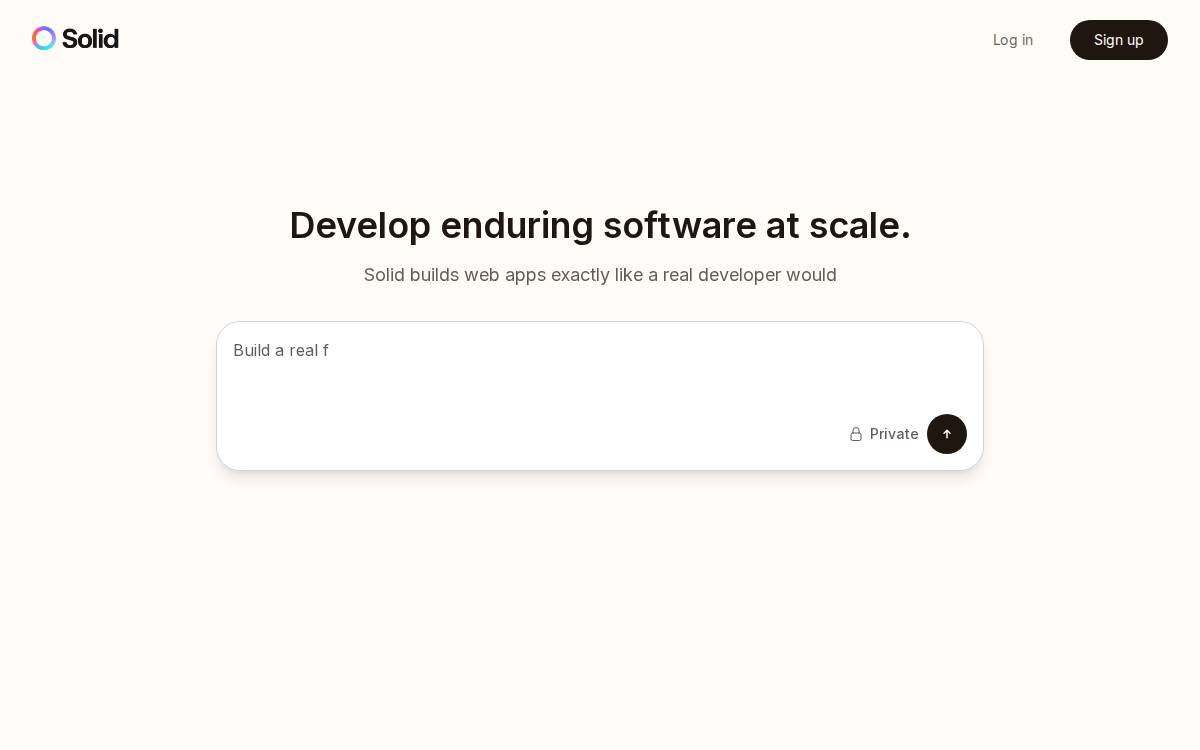 Solid website preview