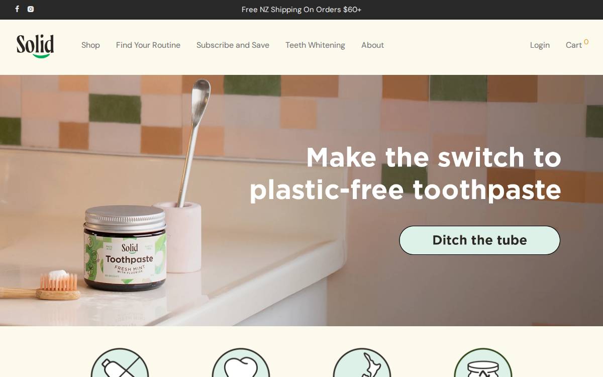 Solid website preview