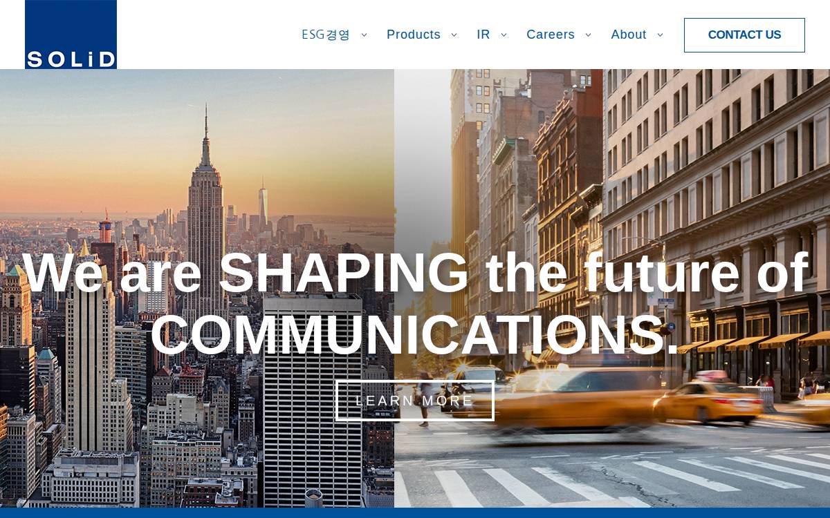Solid website preview