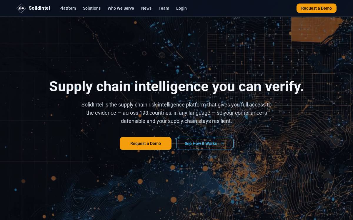 SolidIntel website preview