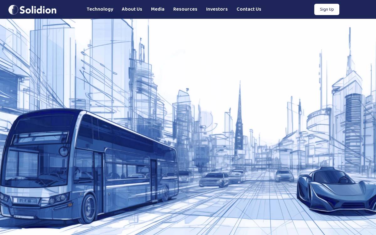 Solidion Technology website preview