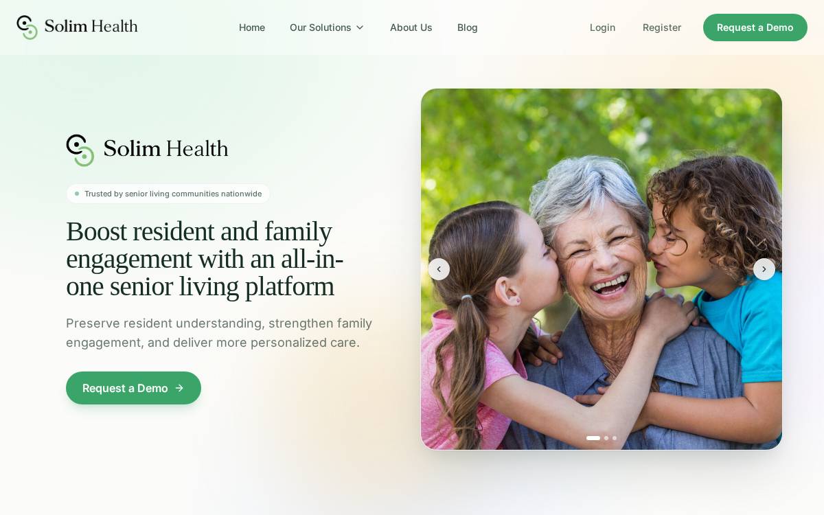 Solim Health website preview