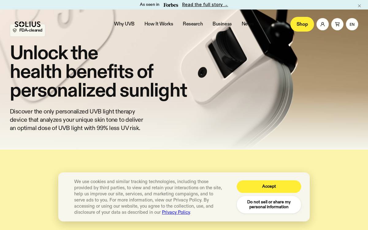 Solius website preview