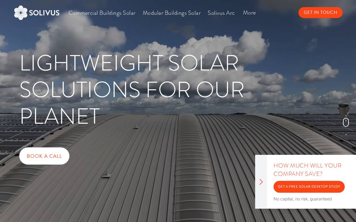 Solivus website preview