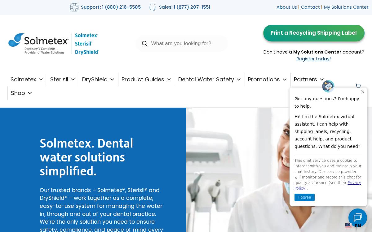 Solmetex website preview