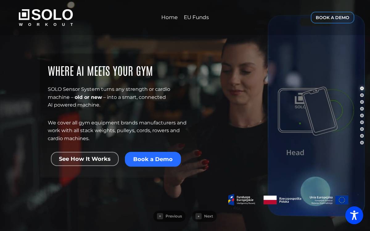 SOLO website preview