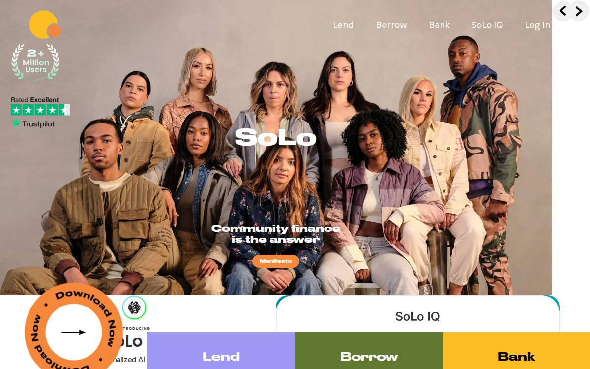 SoLo Funds website preview