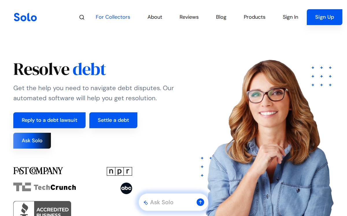 Solo website preview