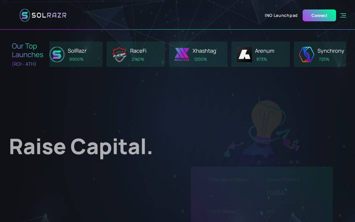 SolRazr website preview