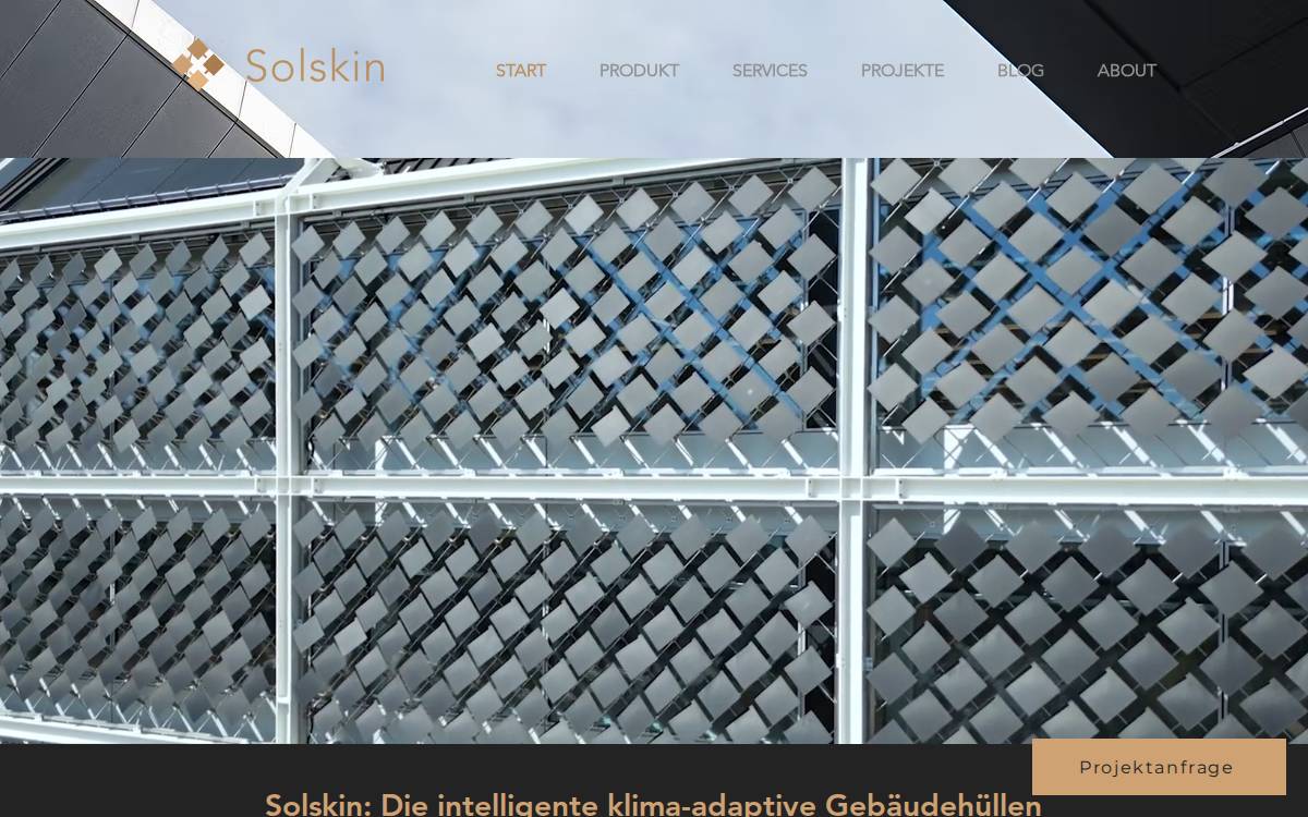 Solskin website preview