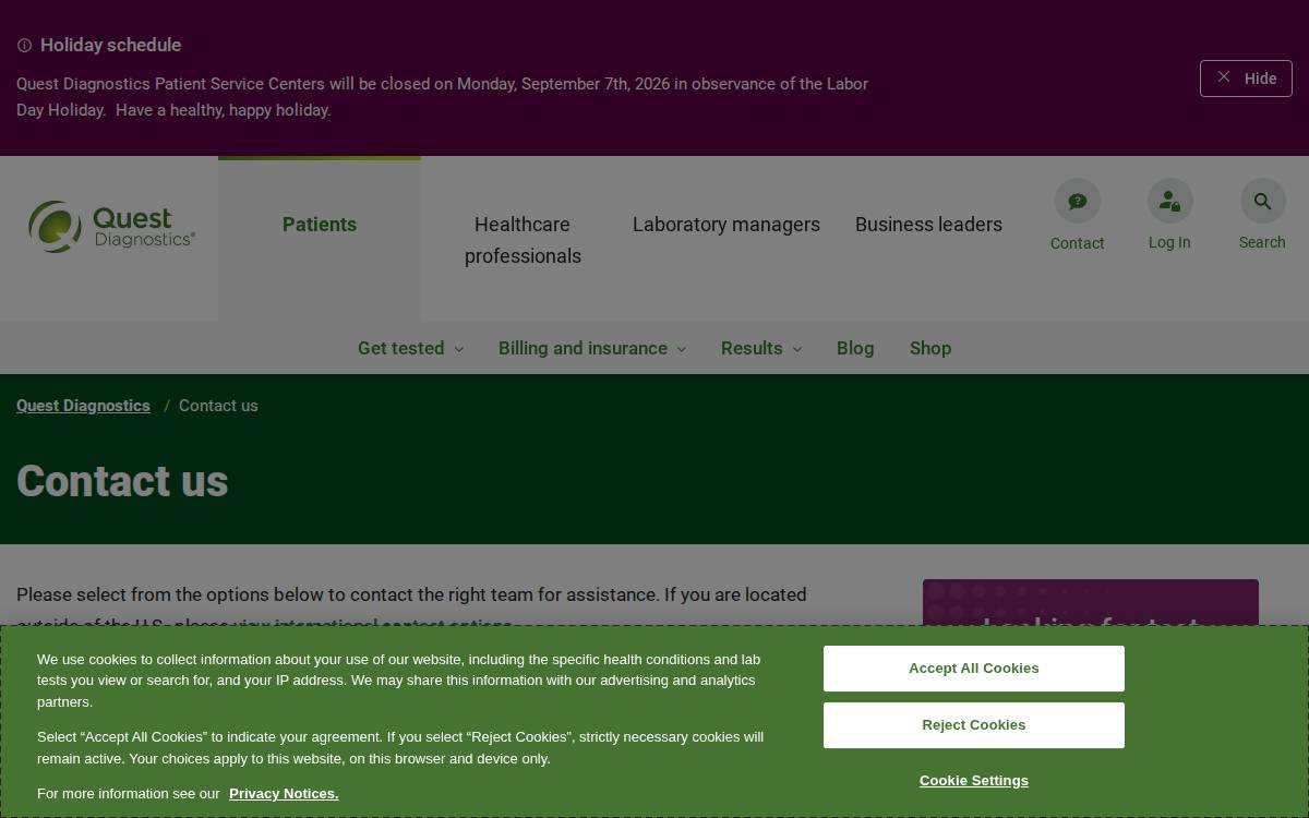 Solstas Lab Partners website preview