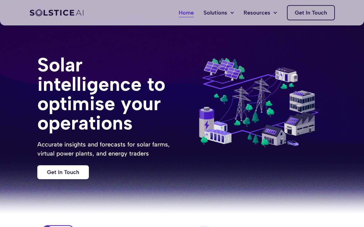 Solstice Ai website preview