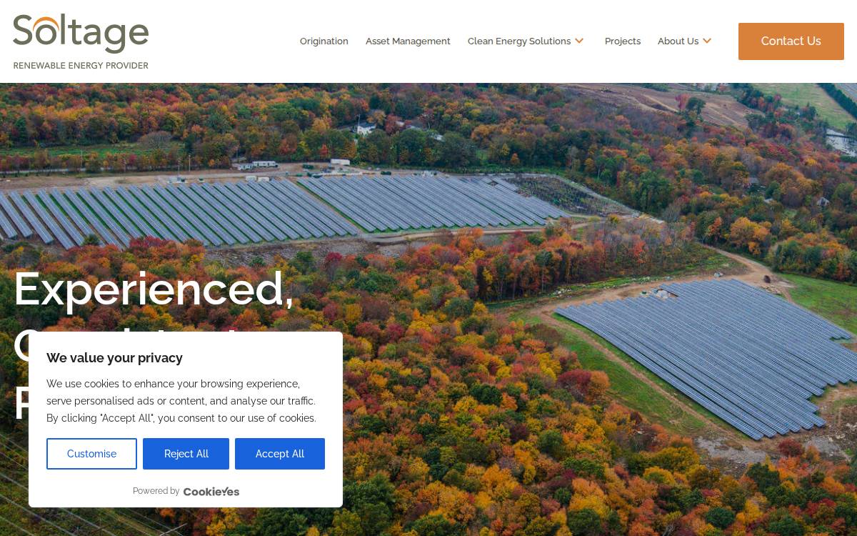Soltage website preview