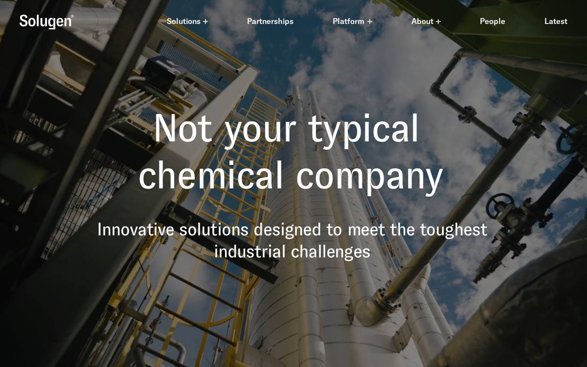 Solugen website preview