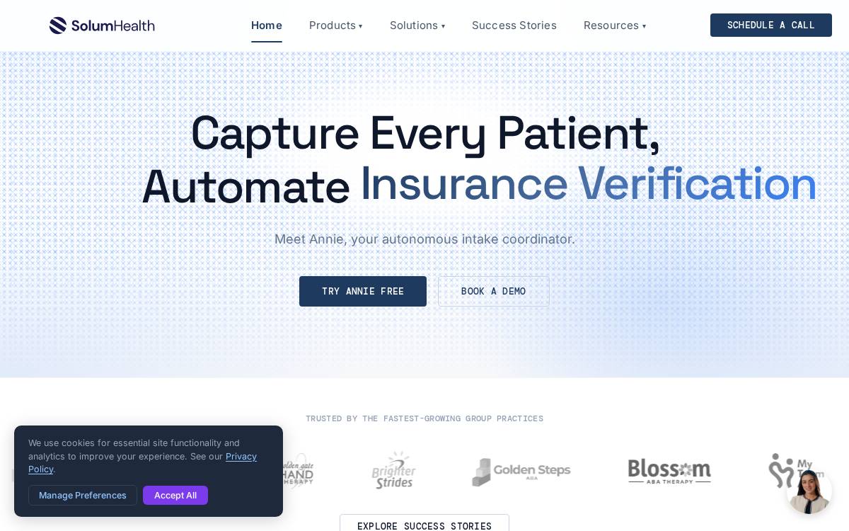 Solum Health website preview