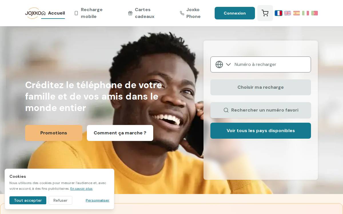 Solutions de transfert d'argent website preview
