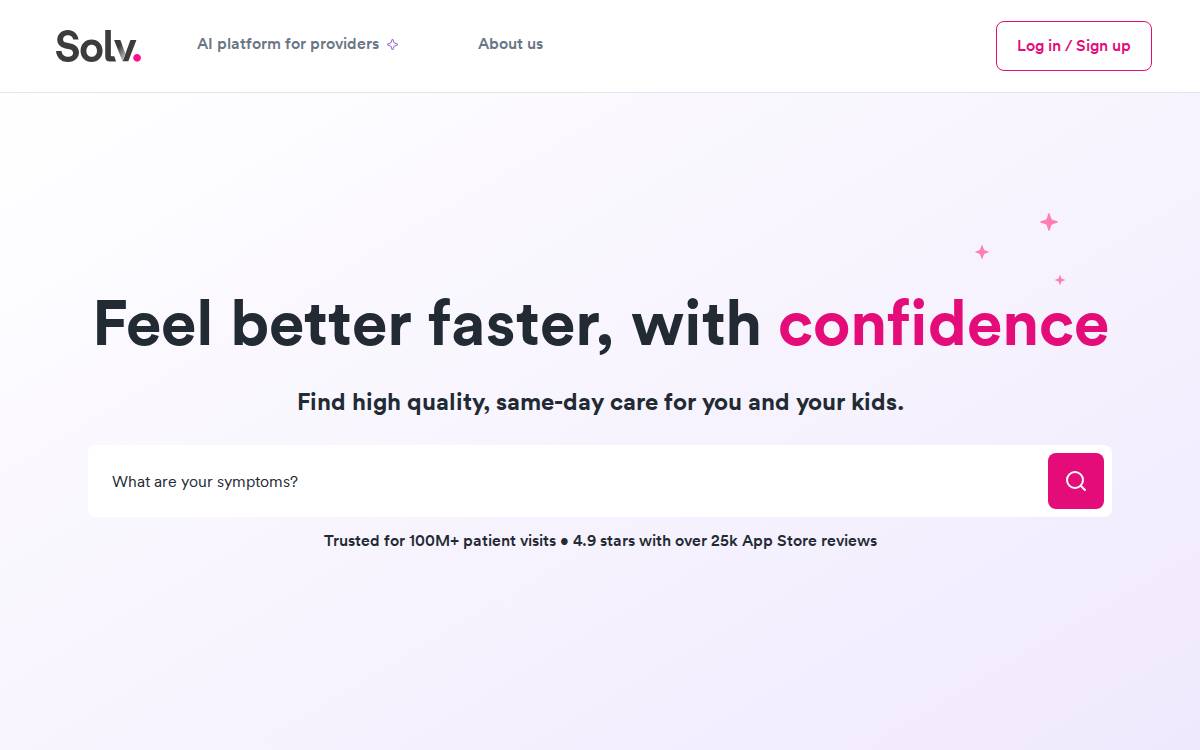 solv website preview