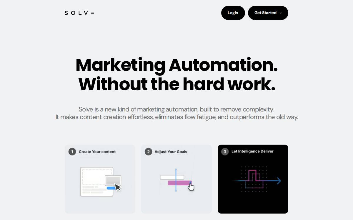 Solve website preview