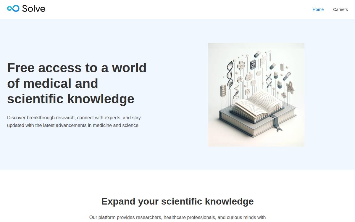 Solve website preview