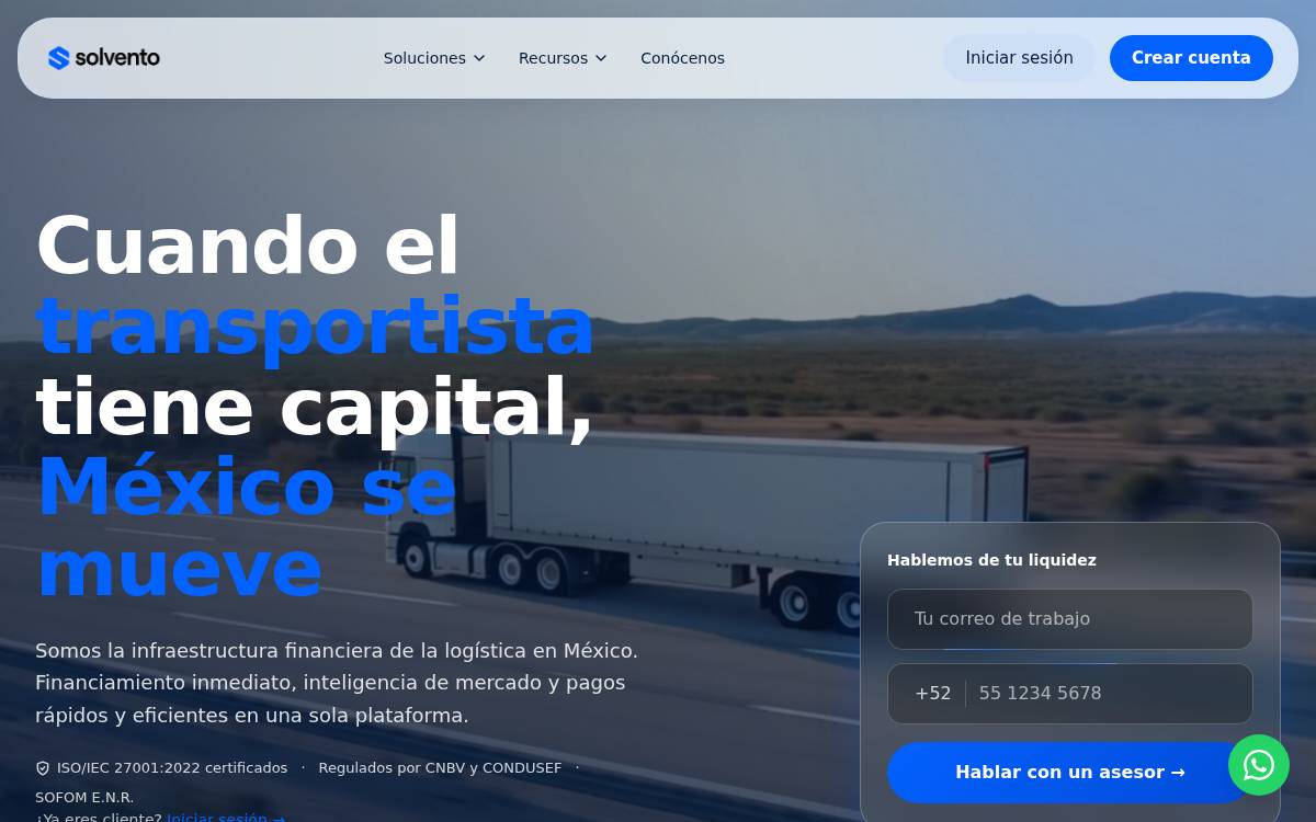 Solvento website preview