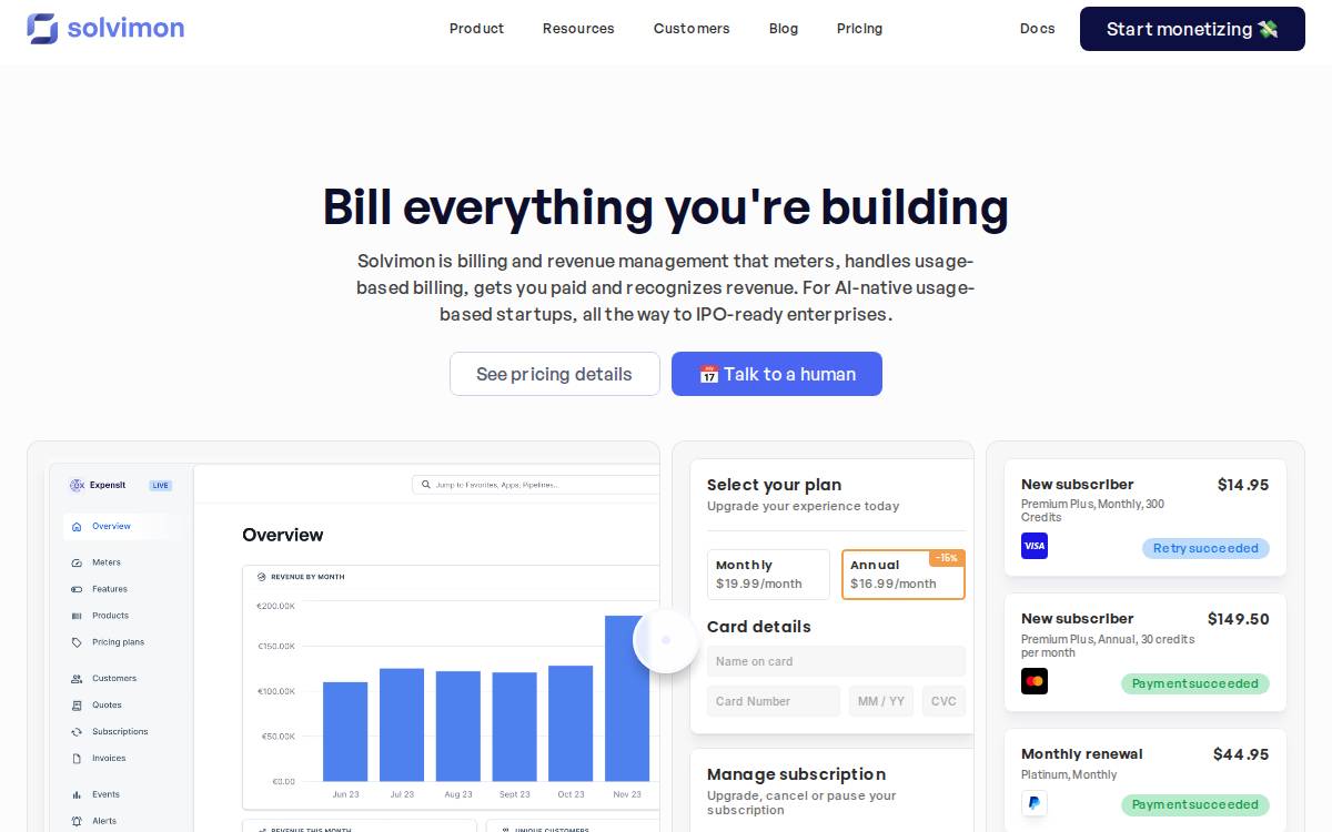 Solvimon website preview