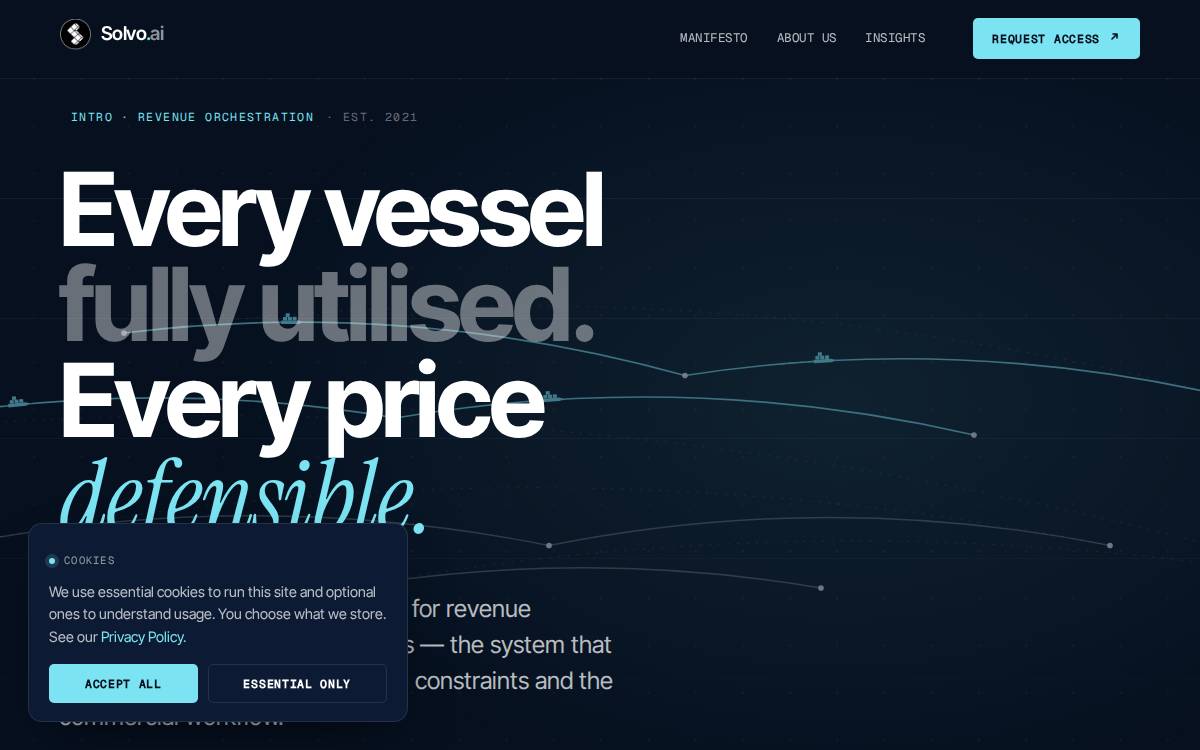Solvo website preview