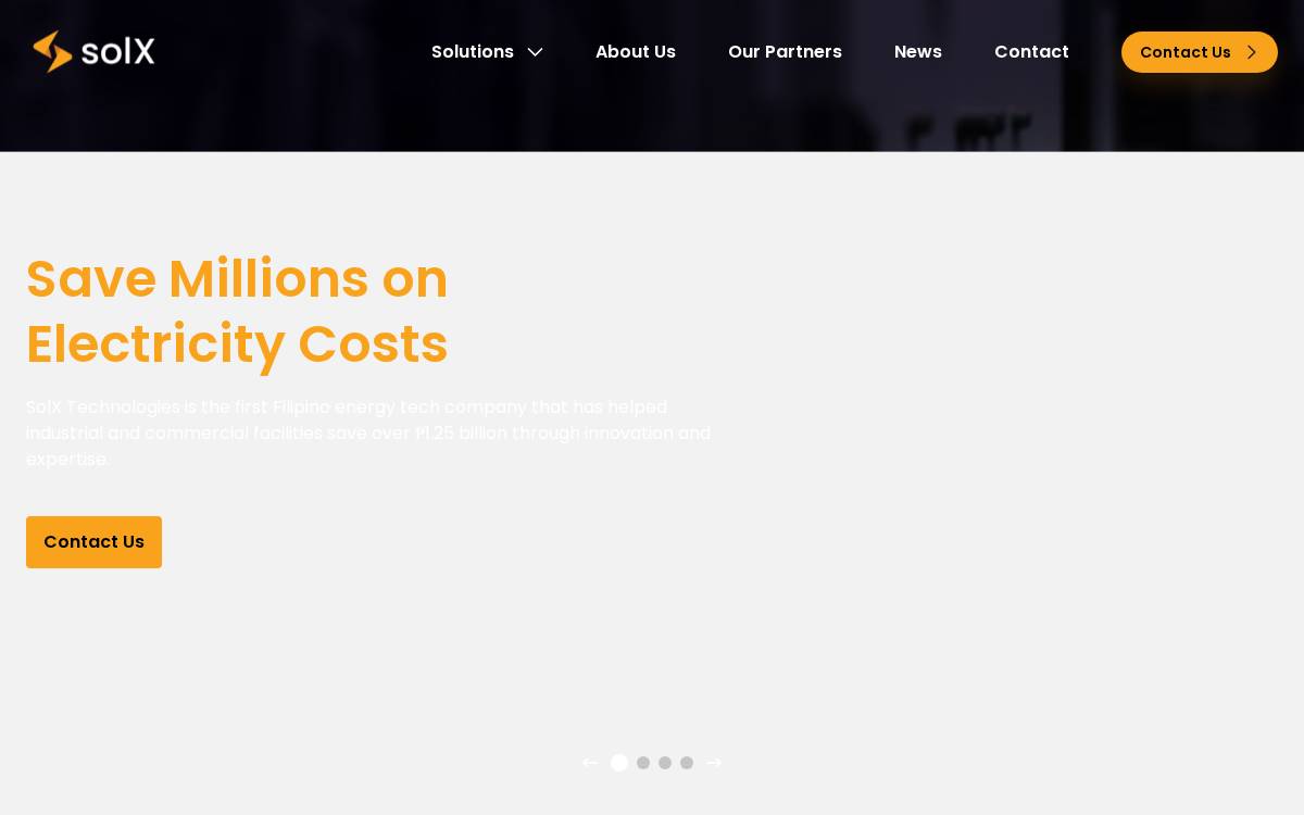 SolX website preview